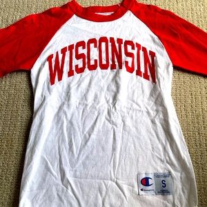 Wisconsin baseball tee